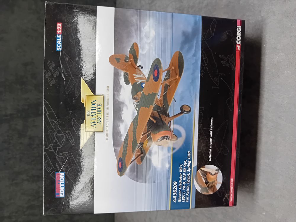 Lot 53: Corgi The Aviation Archive Limited Edition Gloster Gladiator...