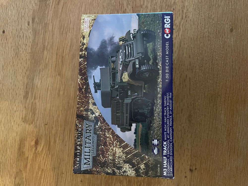 Lot 59: Corgi Military Legends 1:50 CC60418 M3 Half Track...