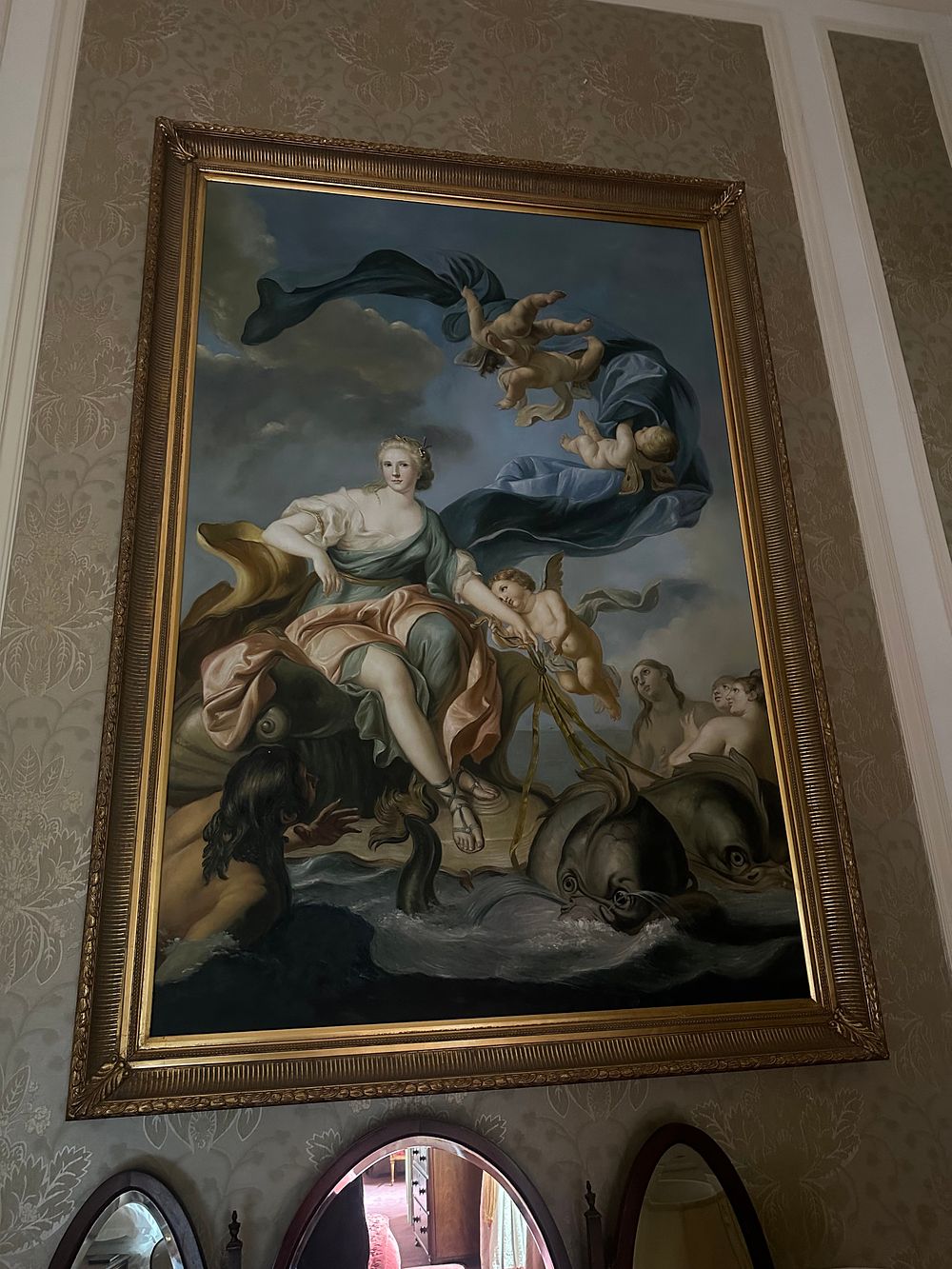 Lot 1002: An 18th Century European Baroque/Neoclassical Marine Allegory Painting