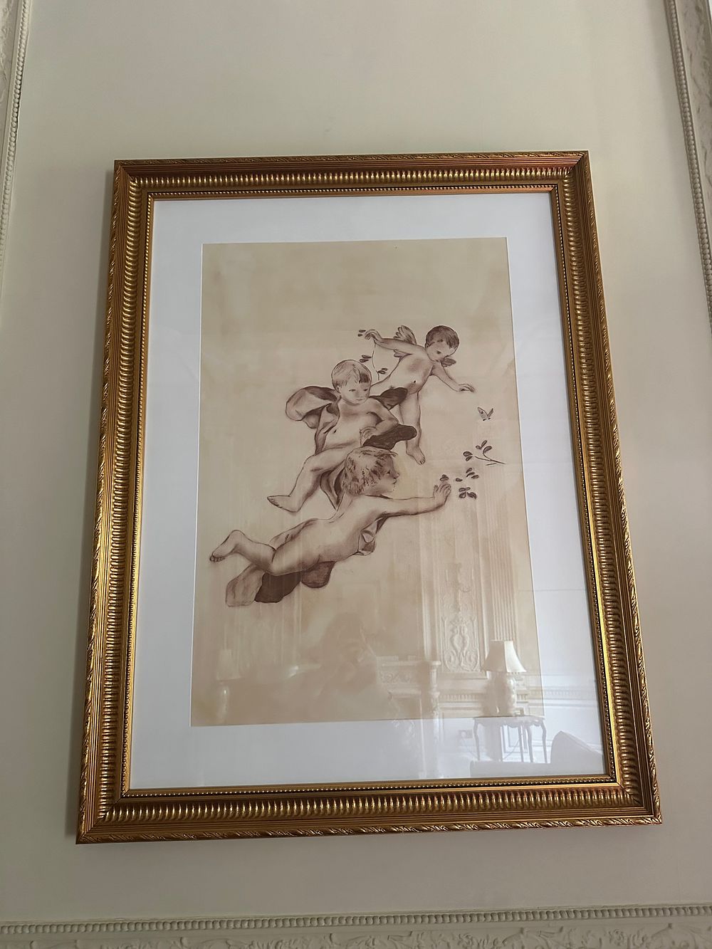 Lot 1024: A Pair of Framed Prints After Francois Boucher, Depicting Putti
