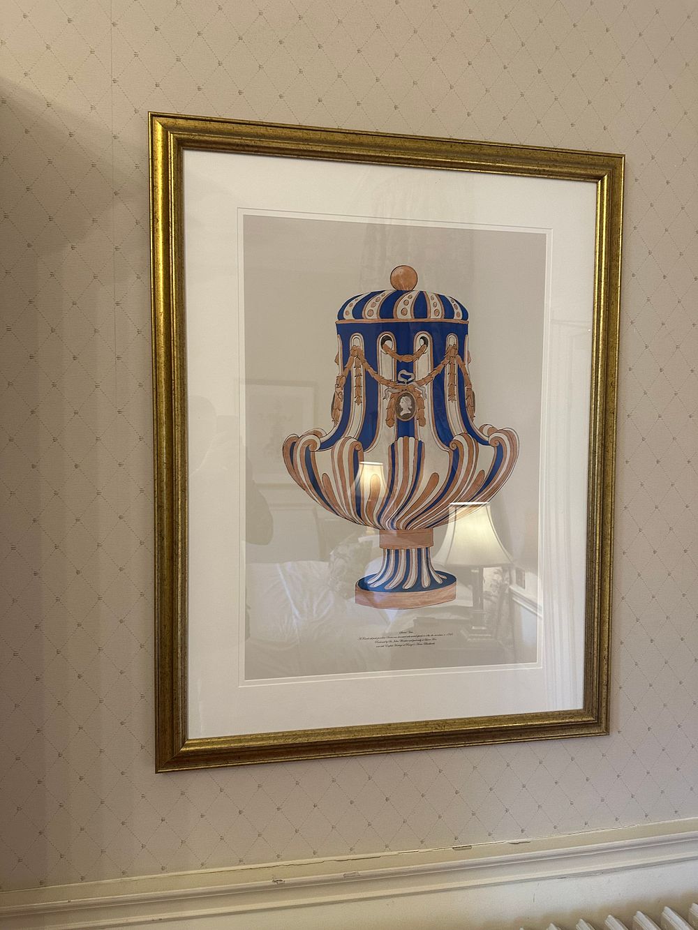 Lot 1090: A Pair of Edouard Garnier Sèvres Porcelain Prints, depicting an 18th-century vase and candelabra