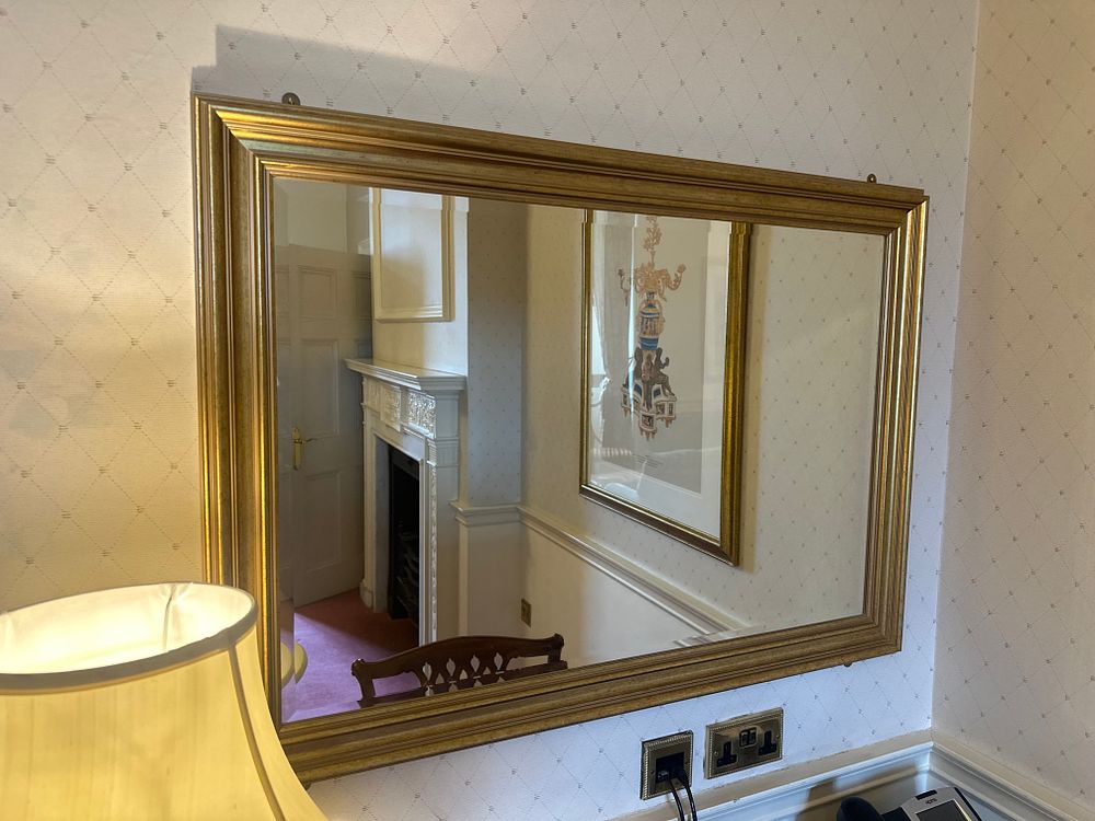 Lot 1091: A Regency Style Giltwood Rectangular Wall Mirror