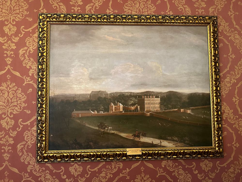 Lot 1122: Attributed to Adriaen van Diest (1690-1710), Buckingham House from the North-West, Oil on Canvas