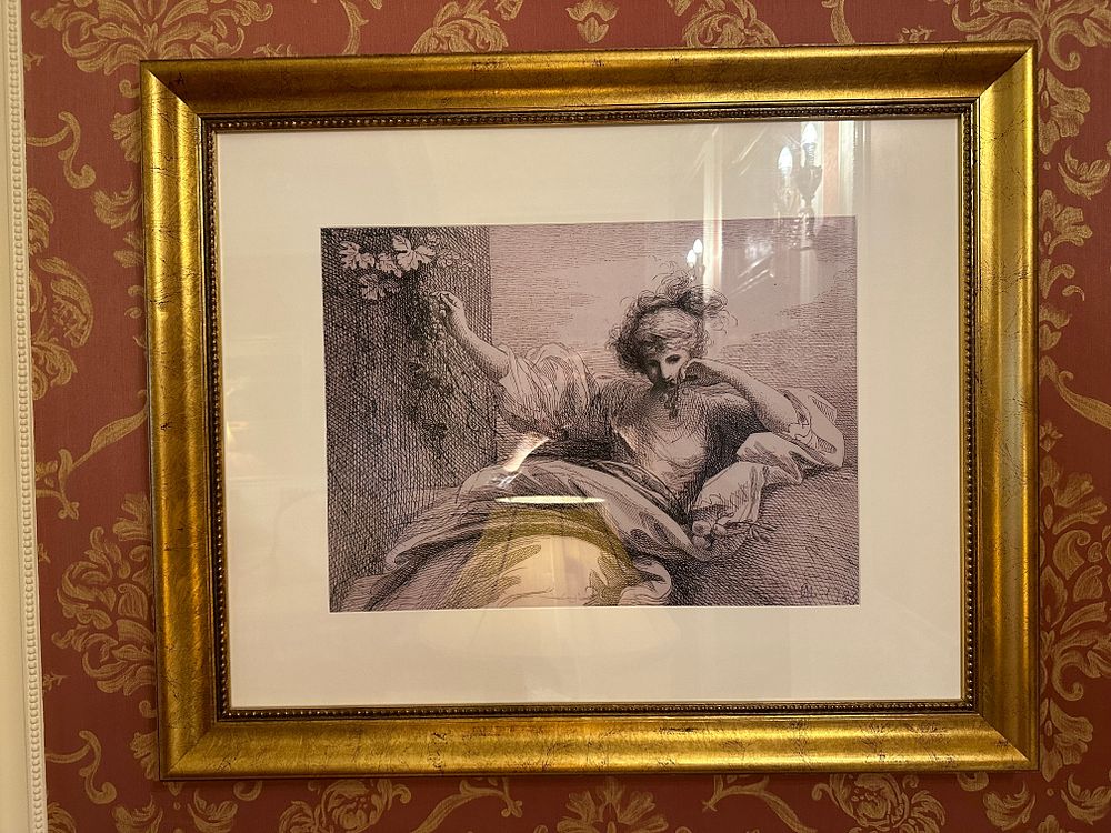 Lot 1124: A Pair of Framed 18th Century Prints, Each Signed 'M. 1784'