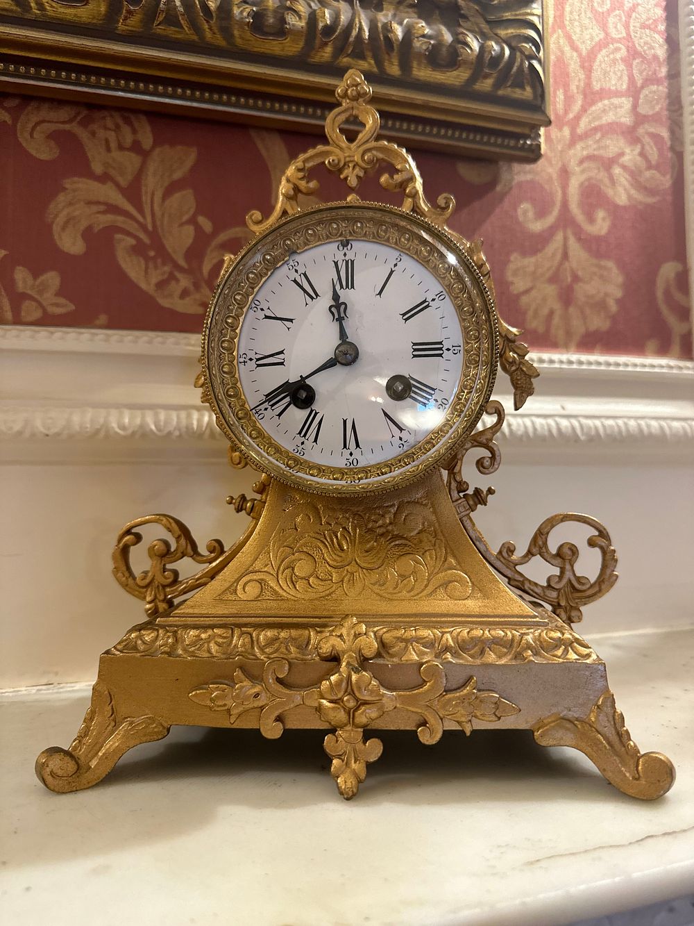 Lot 1128: A French Napoleon III Ormolu Mantel Clock, Third Quarter 19th Century