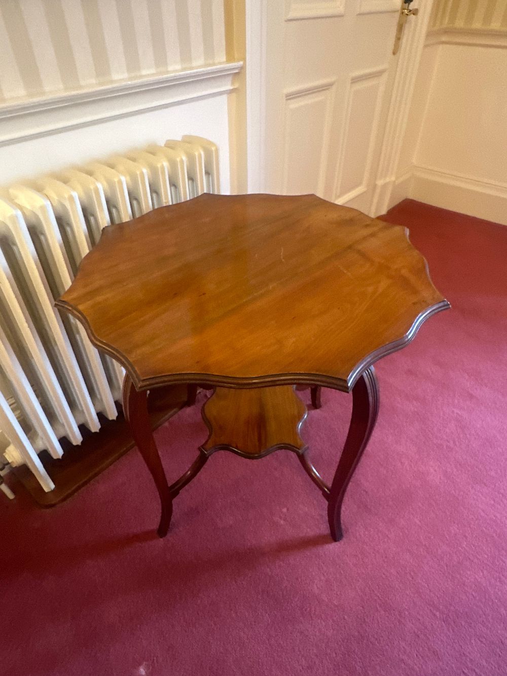 Lot 1162: An Edwardian Mahogany Two-Tier Occasional Table