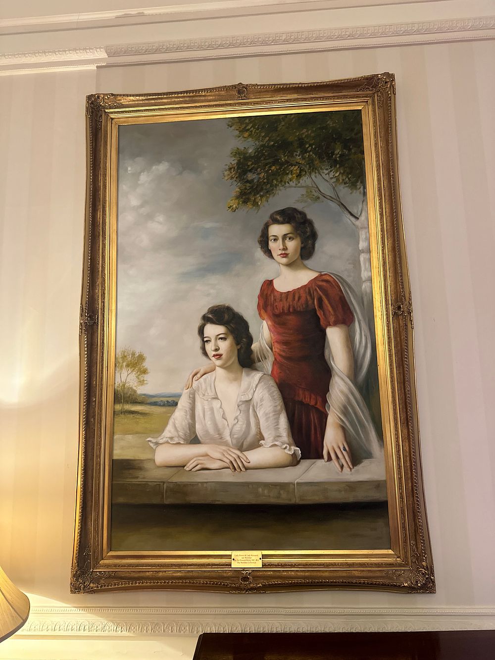 Lot 1170: Sir Oswald Birley MC, RA, Portrait of Lady Butter and Lady Kennard, née Wernher
