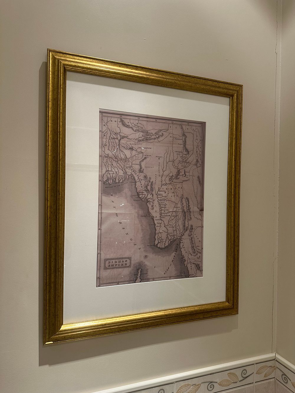 Lot 1194: A Framed 18th Century Engraved Map of the Birman Empire