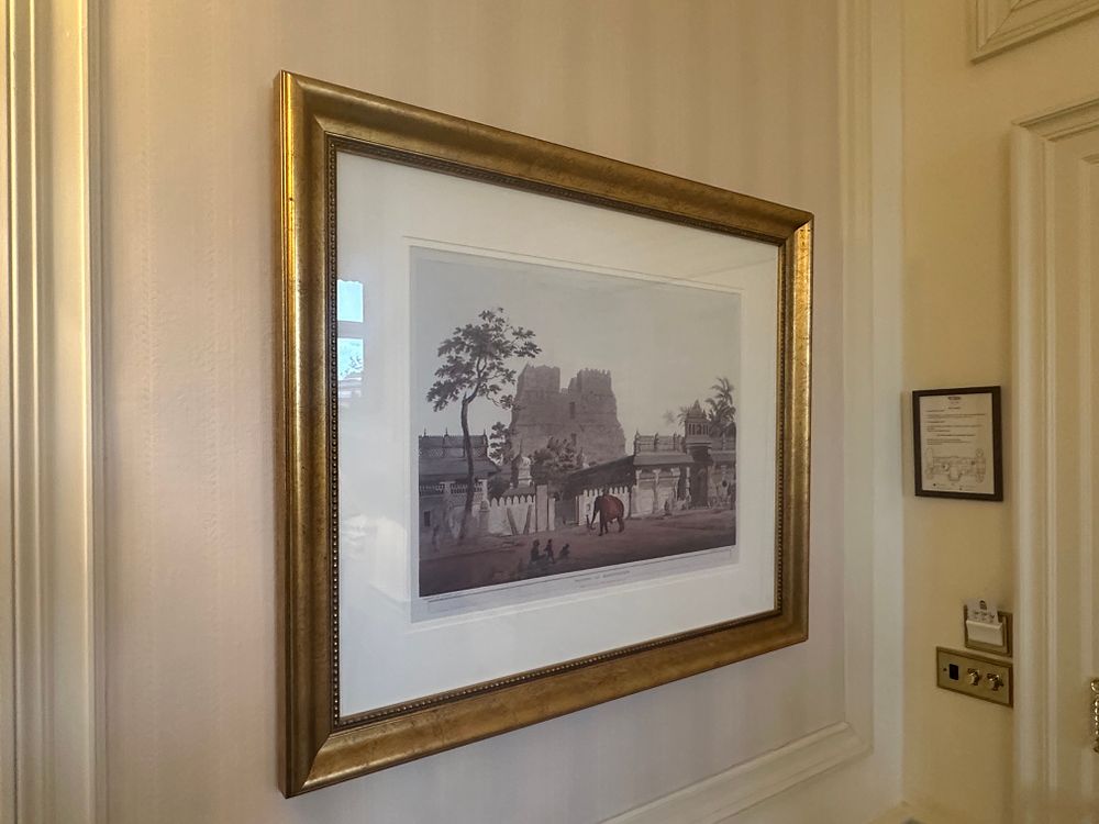 Lot 1213: A Pair of Henry Salt Aquatint Engravings: 'Pagoda at Ramisseram' and 'Calcutta'