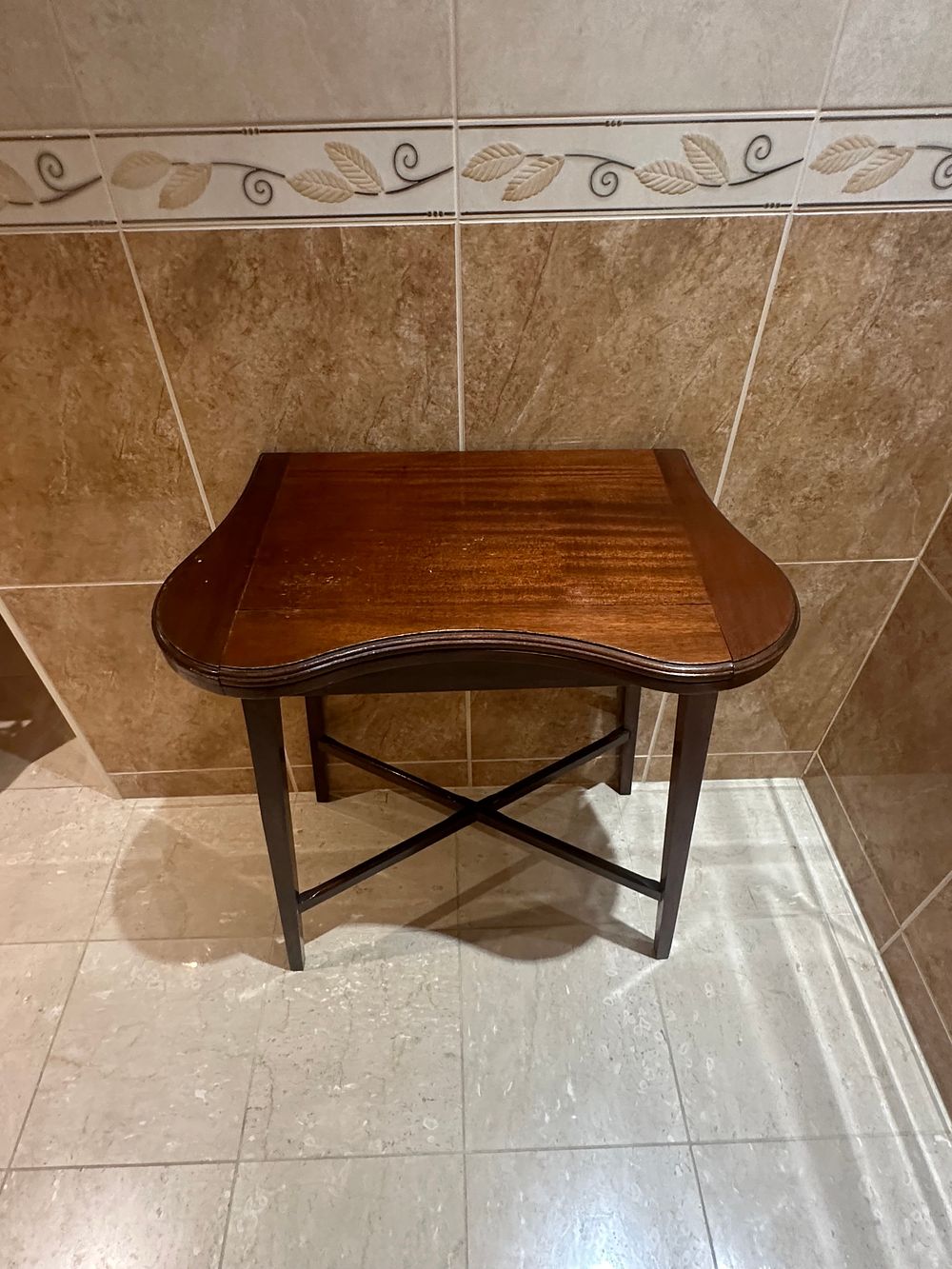 Lot 1236: Two Dark Stained Hardwood Tables