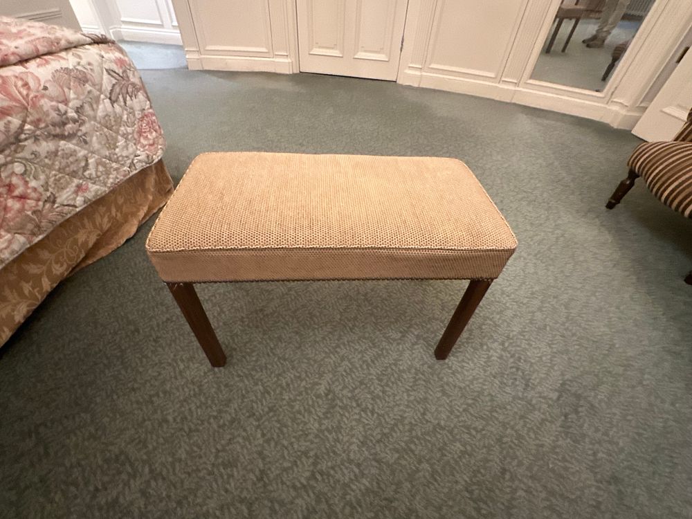 Lot 1264: A Transitional Upholstered Bench