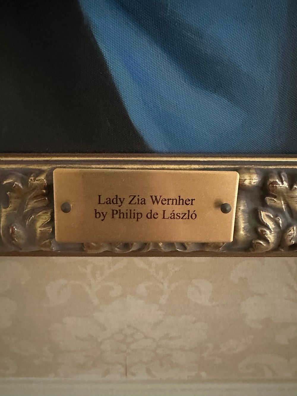 Lot 1273: Philip de László, Portrait of Lady Zia Wernher, 110 x 140 cm