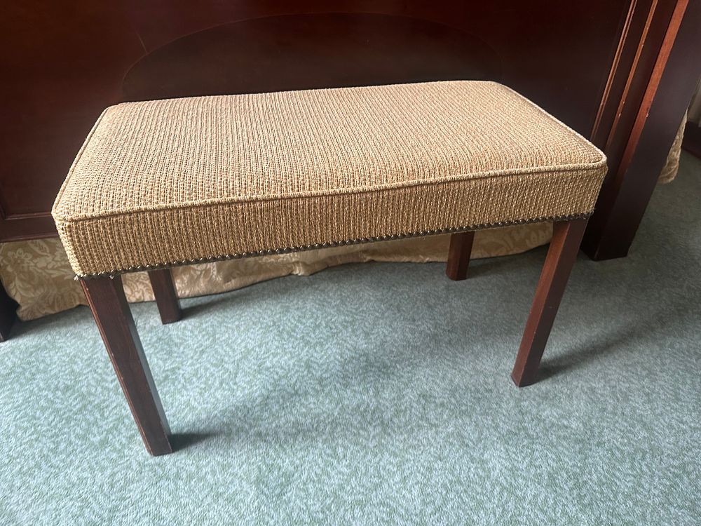 Lot 1314: A Mid-Century Modern Upholstered Bench