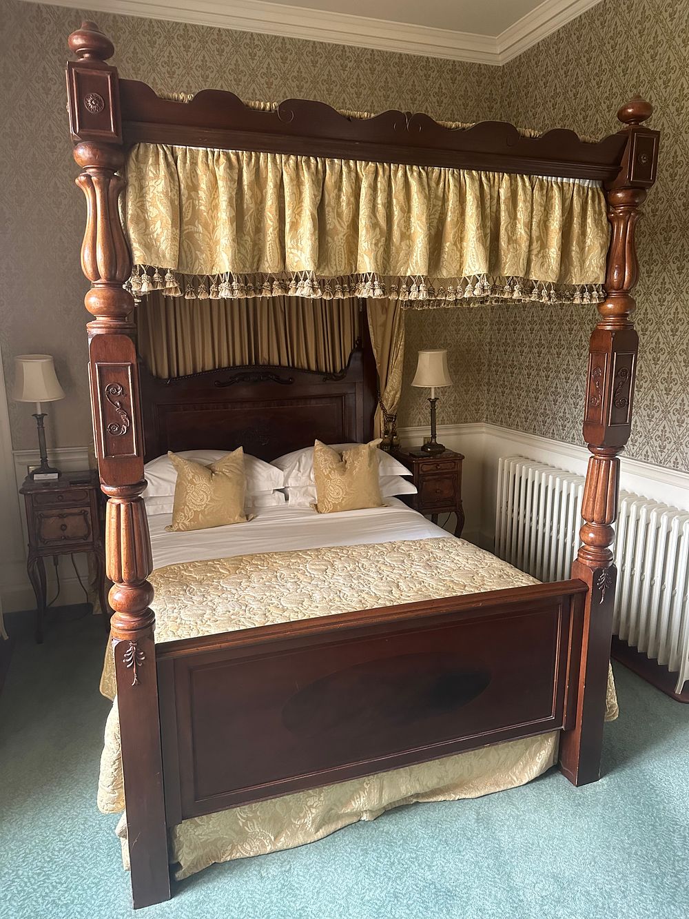 Lot 1317: An English William IV Four Poster Bed