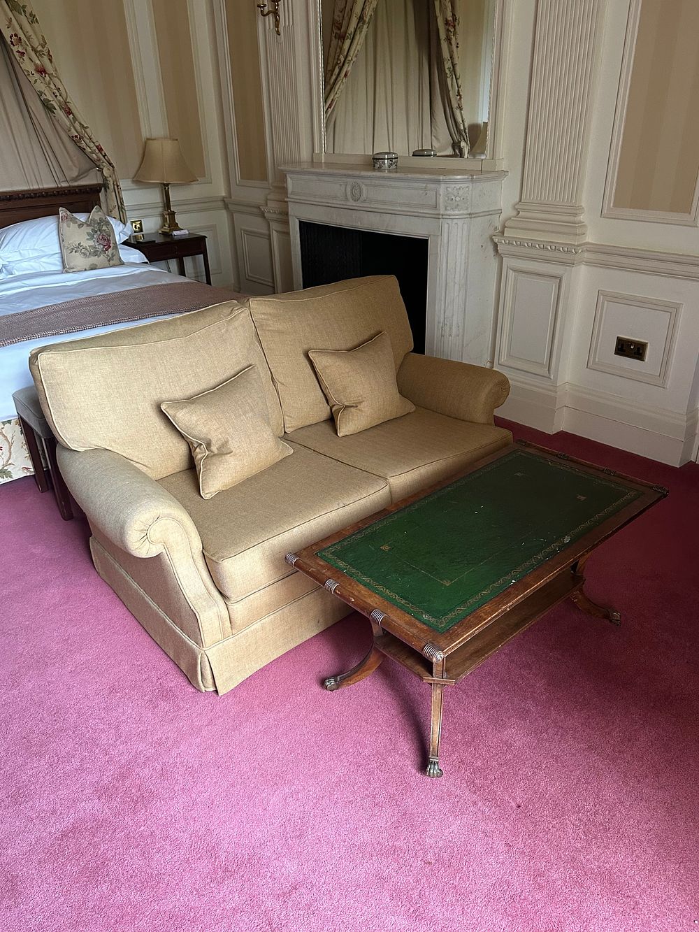 Lot 1345: A Two-Seater Sofa and a Regency/Victorian Revival Coffee Table