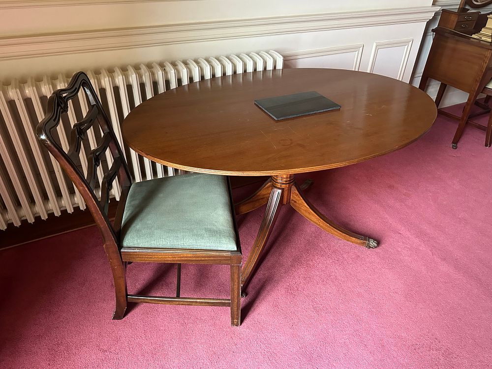 Lot 1346: An Early 19th Century Regency Mahogany Tilt-Top Breakfast Table and a Side Chair