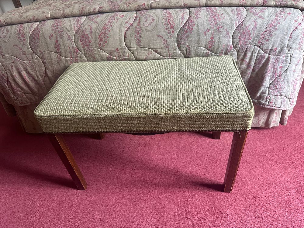 Lot 1363: A Mid-20th Century Upholstered Piano Bench