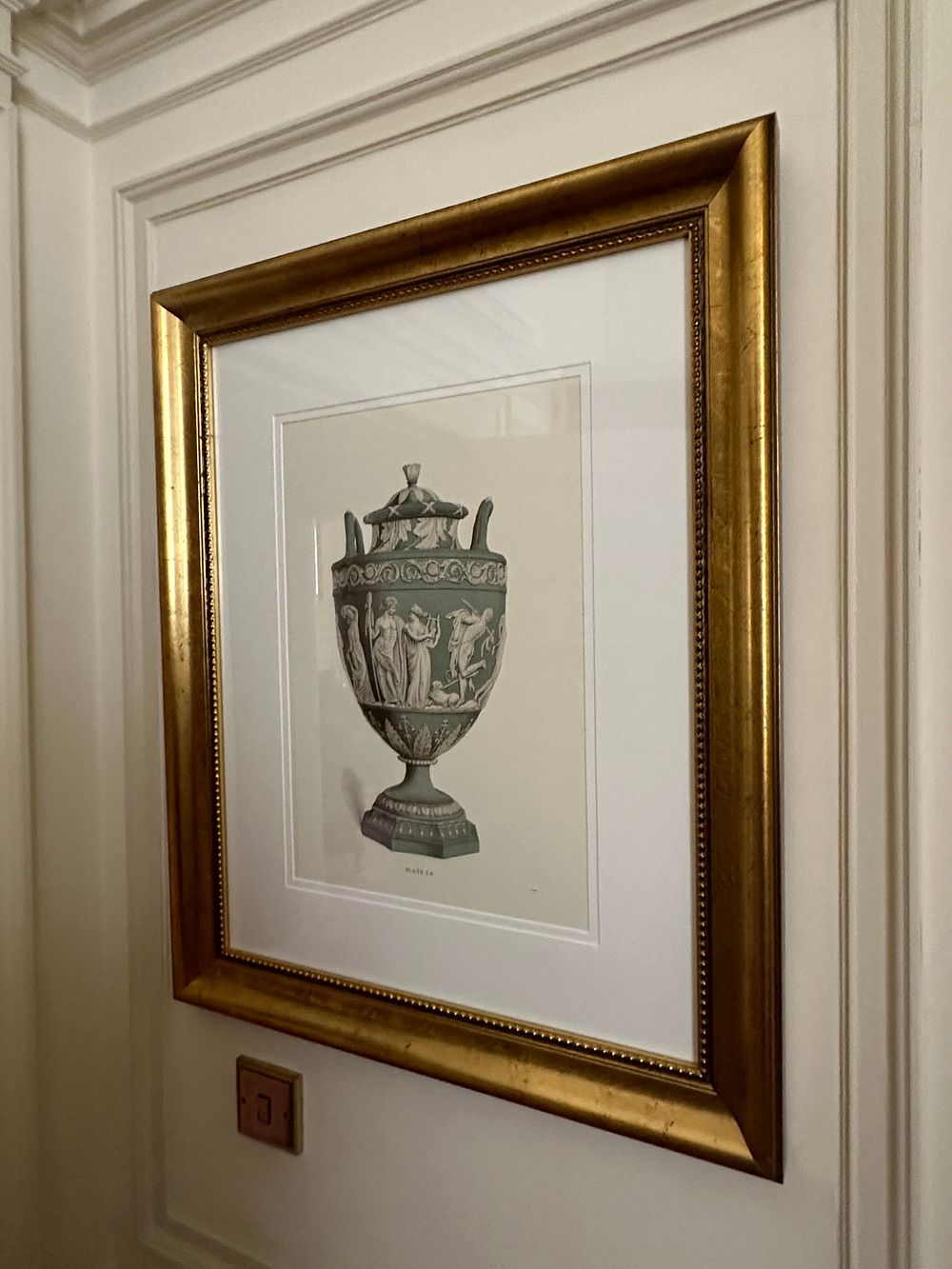 Lot 1371: A Pair of Framed Wedgwood Neoclassical Lithographs, Plate XII and LX