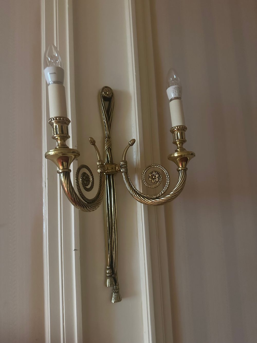 Lot 1413: A French Classical Revival Gilt Bronze Twin-Arm Wall Sconce, Late 19th/Early 20th Century