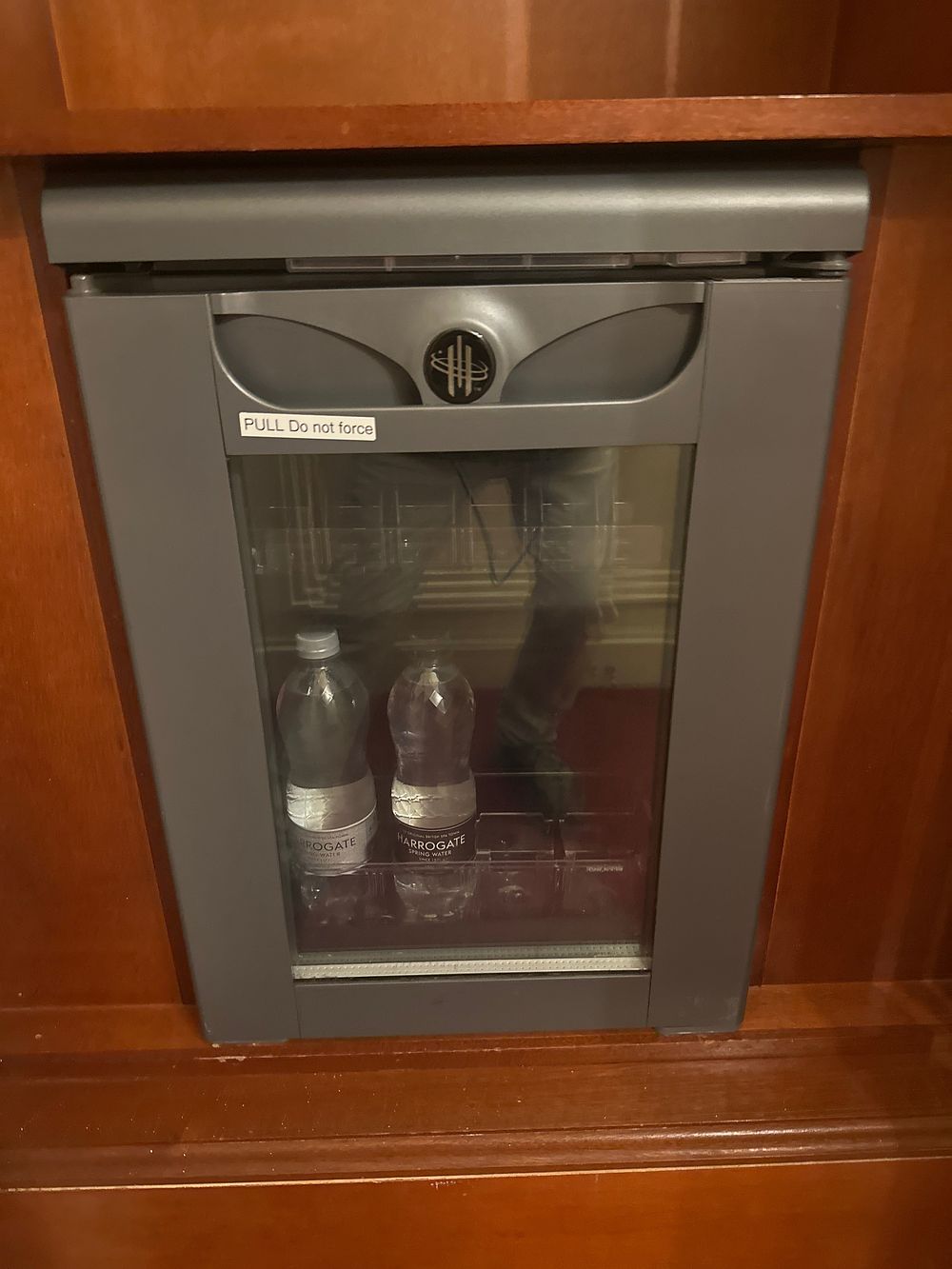 Lot 1426: Contemporary Automated Hotel Minibar in Wooden Cabinet
