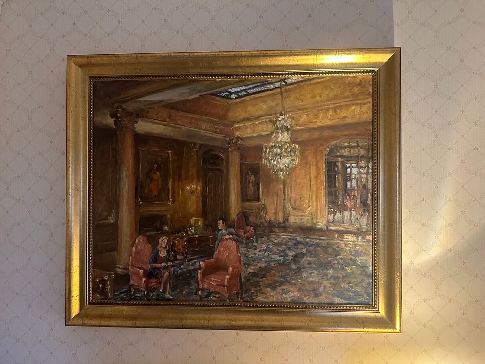 Lot 1429: Jules, A Grand Interior, Oil on Canvas