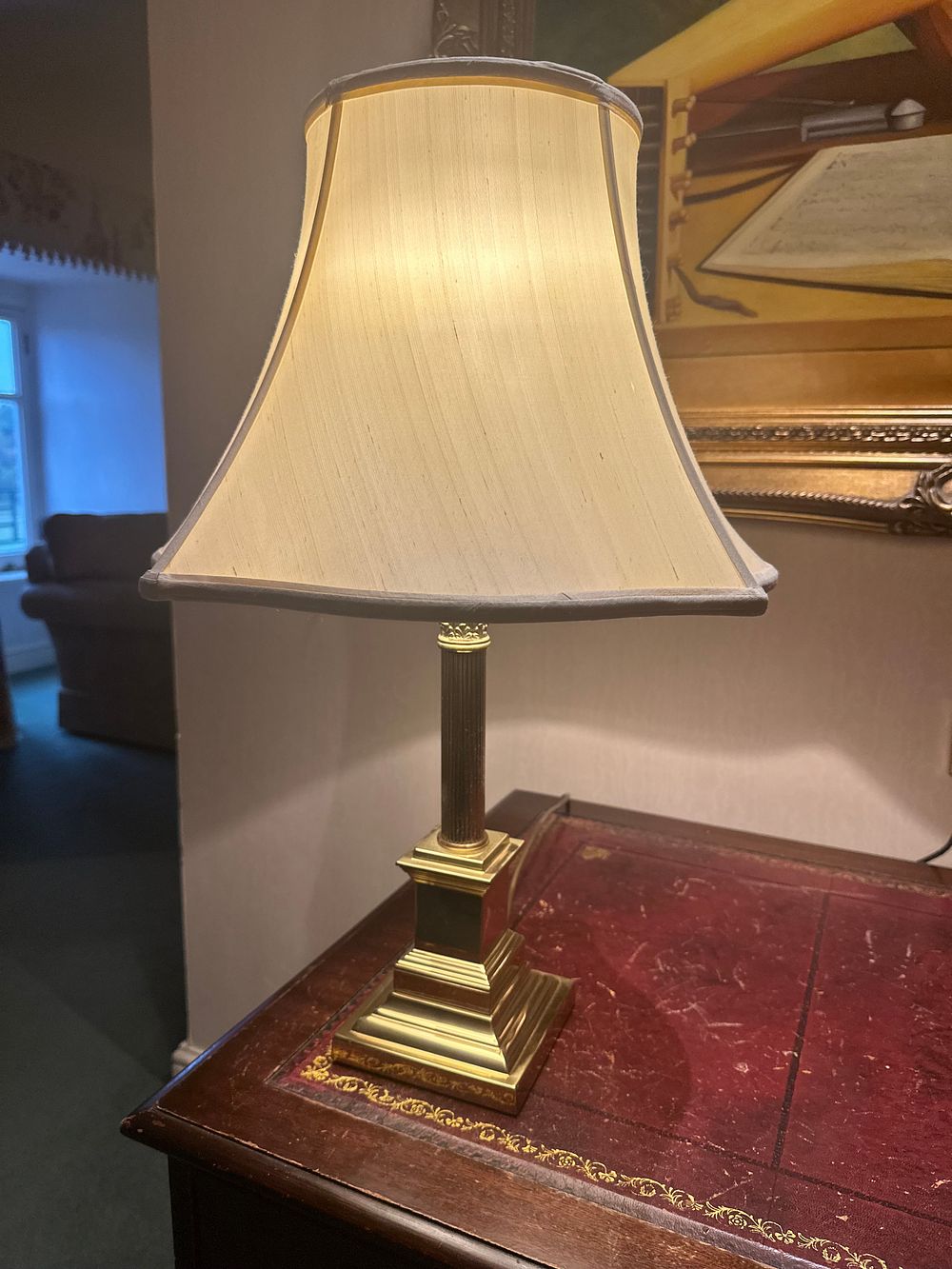 Lot 1524: Three Neoclassic Style Table Lamps in Brass, 1970s