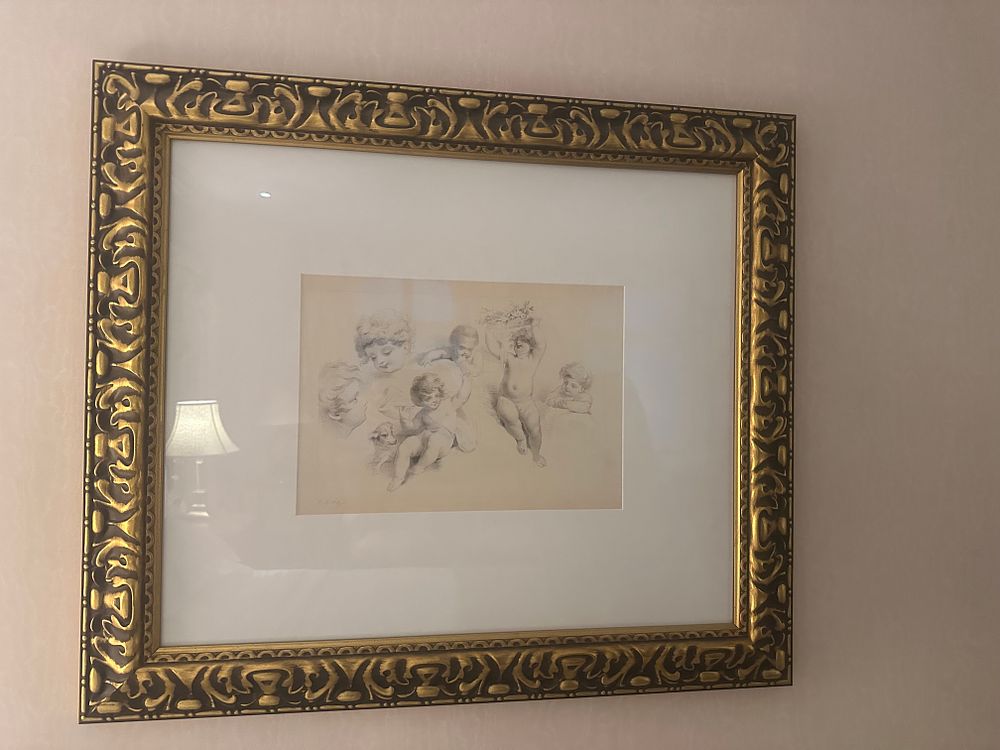 Lot 1535: A Pair of Framed Renaissance-Style Monochrome Studies