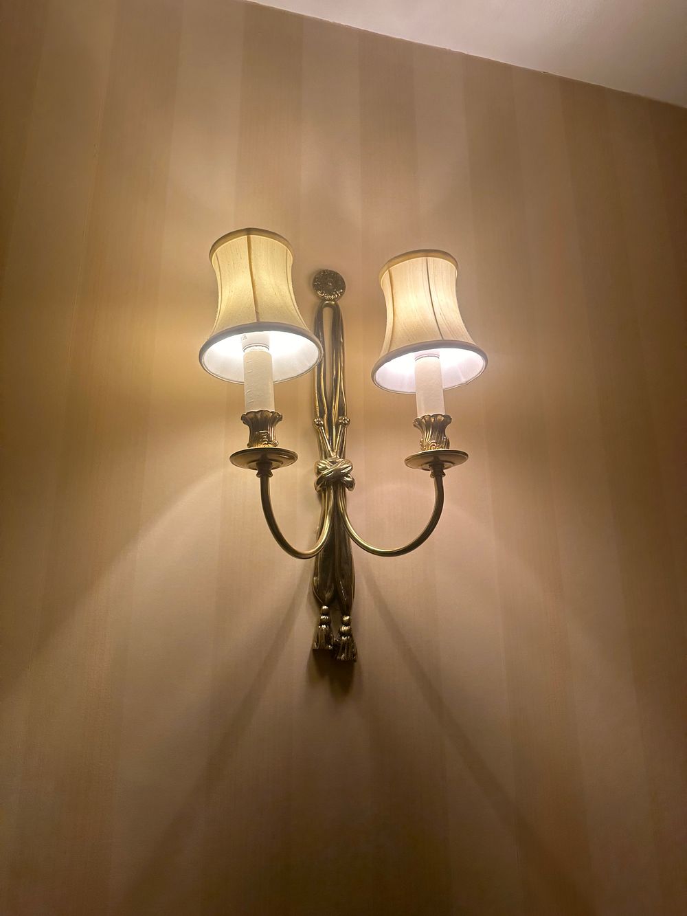Lot 1544: Three Neo-Classical Gilt Brass Wall Lights, Early 20th Century