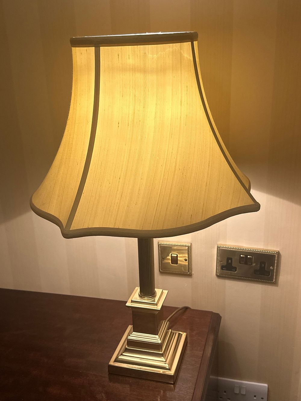 Lot 1550: Three Herda Neoclassic Style Brass Table Lamps, circa 1970s