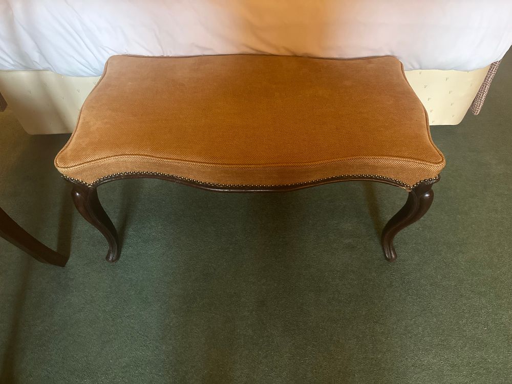 Lot 1577: A Victorian Upholstered Bed Bench