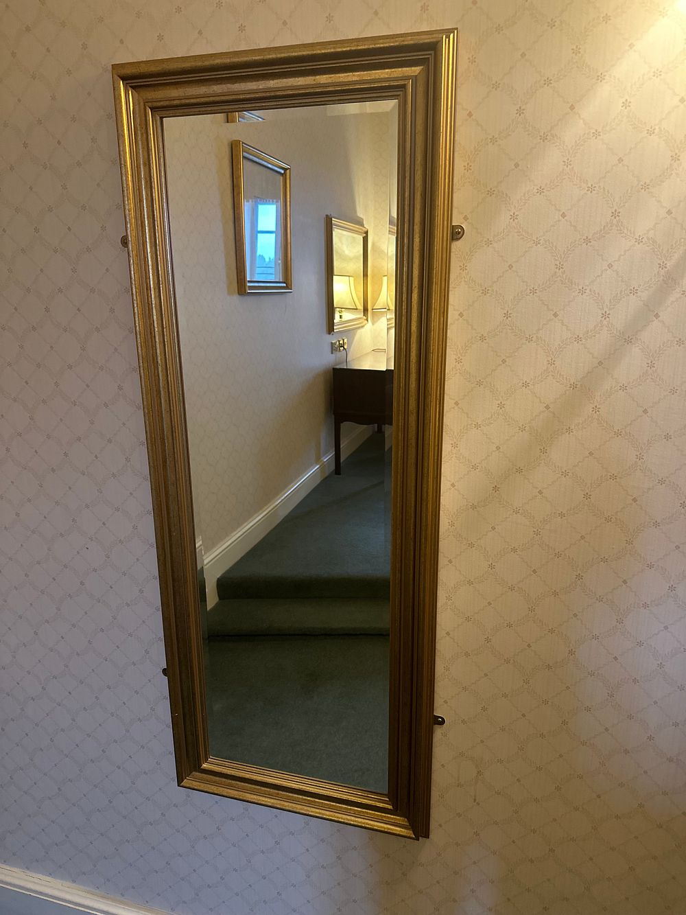 Lot 1588: A Large Giltwood Wall Mirror in Classical Revival Style