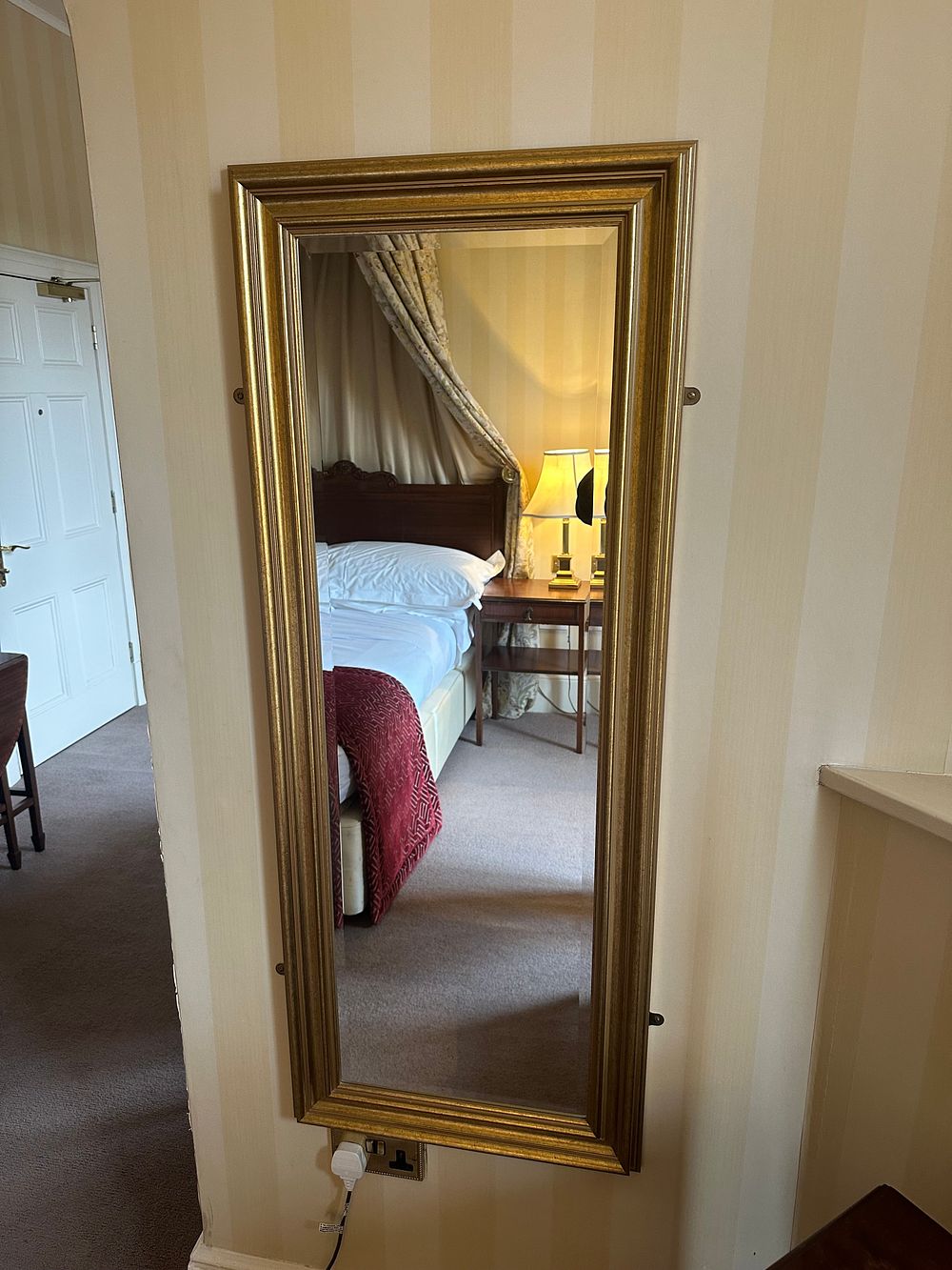 Lot 1624: A Large Giltwood or Gilded Composite Wall Mirror, of Traditional Style