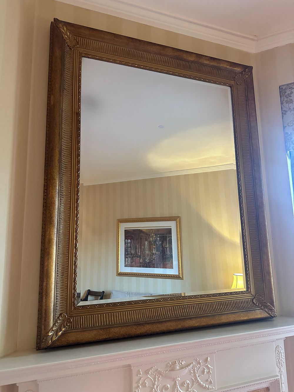 Lot 1637: A Matching Pair of Vintage Giltwood Wall Mirrors