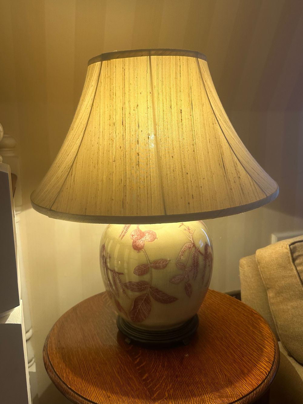 Lot 1678: Oriental Chinoiserie Ginger Jar Table Lamp