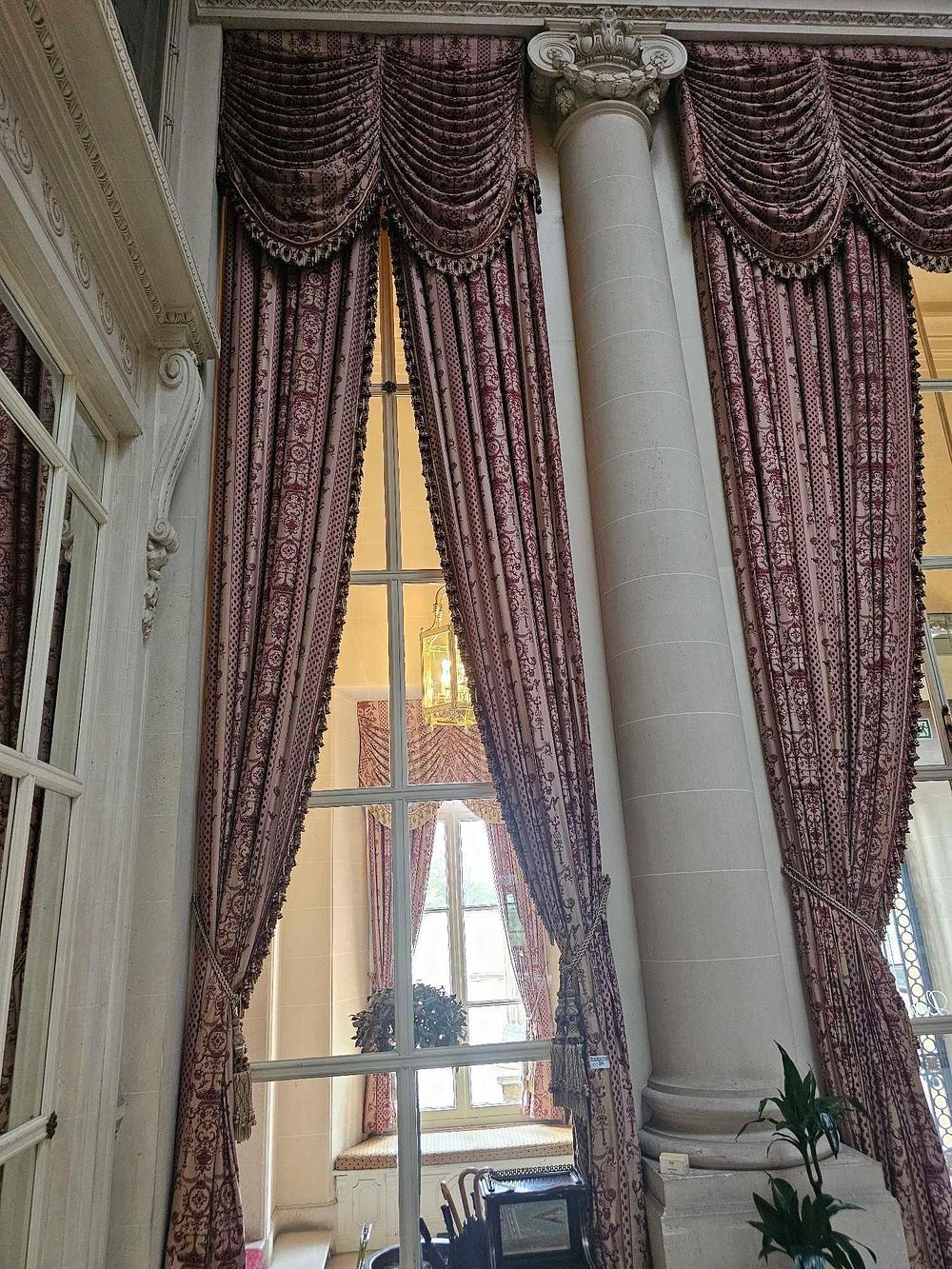Lot 32: A Set of Custom Jacquard Draperies and Valances