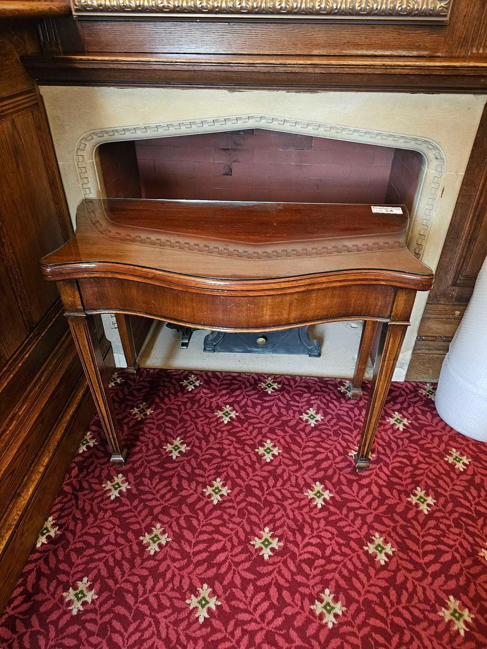 Lot 38: George III Mahogany Serpentine Fold-Over Card Table