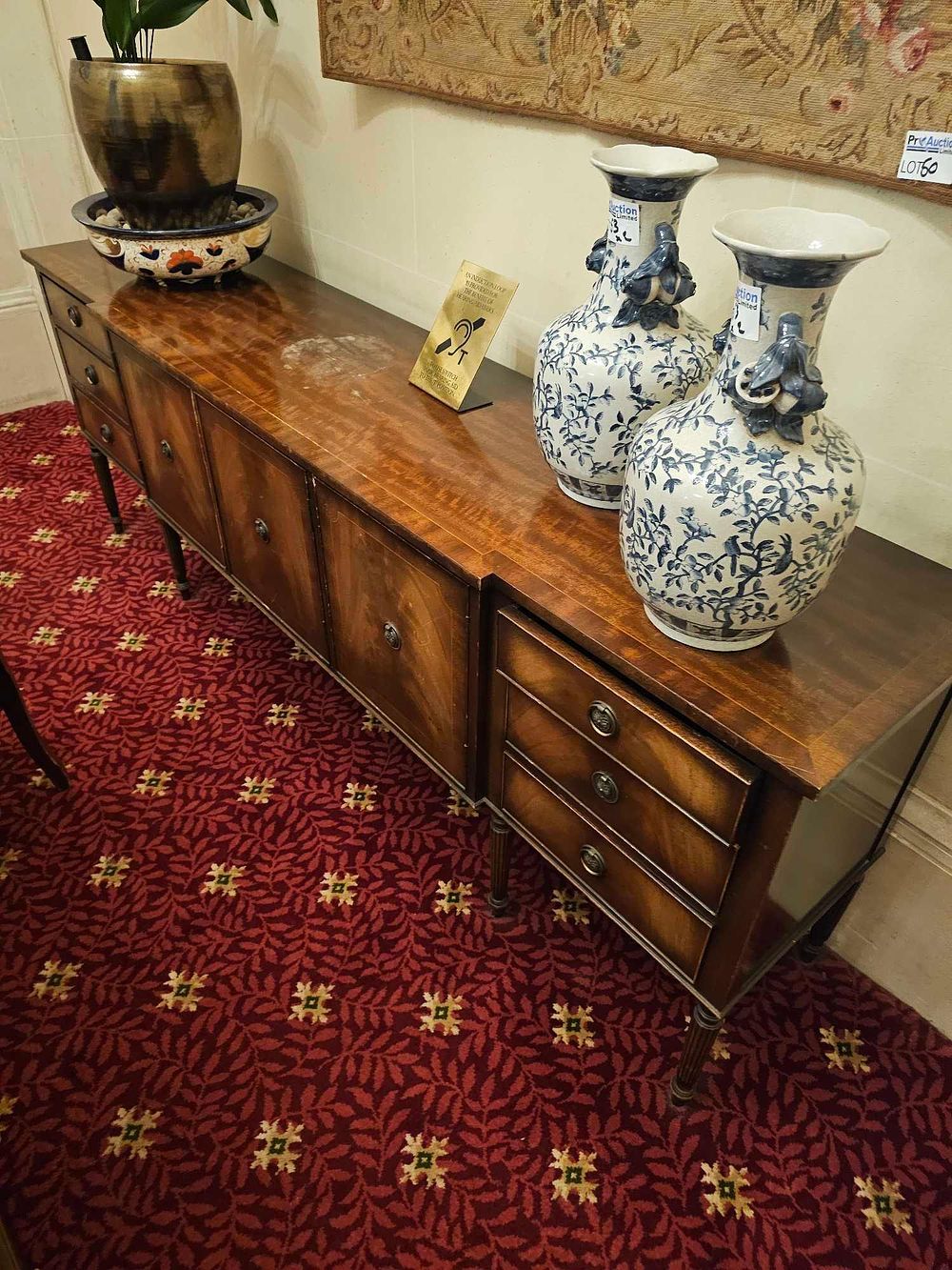 Lot 46: A Regency Style Mahogany Sideboard, Late 19th/Early 20th Century