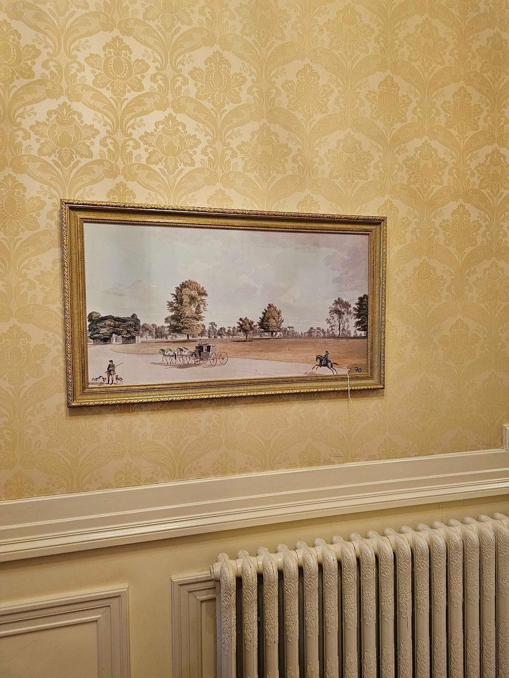 Lot 70: A Georgian Print Depicting 'A Scene in the Earl of Bute's Park at Luton', circa 1763-1765