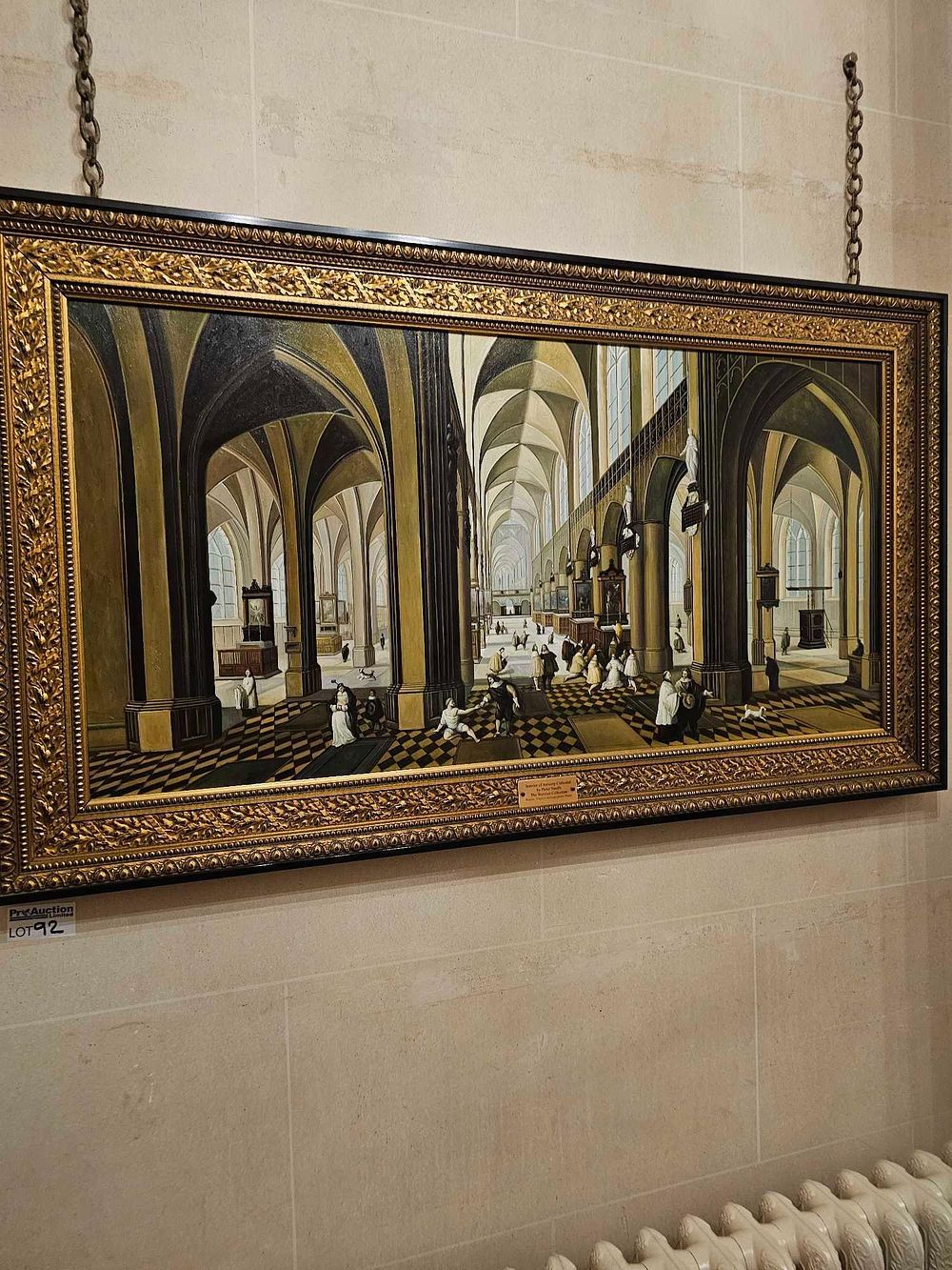 Lot 92: Pieter Neeffs, Interior of Antwerp Cathedral