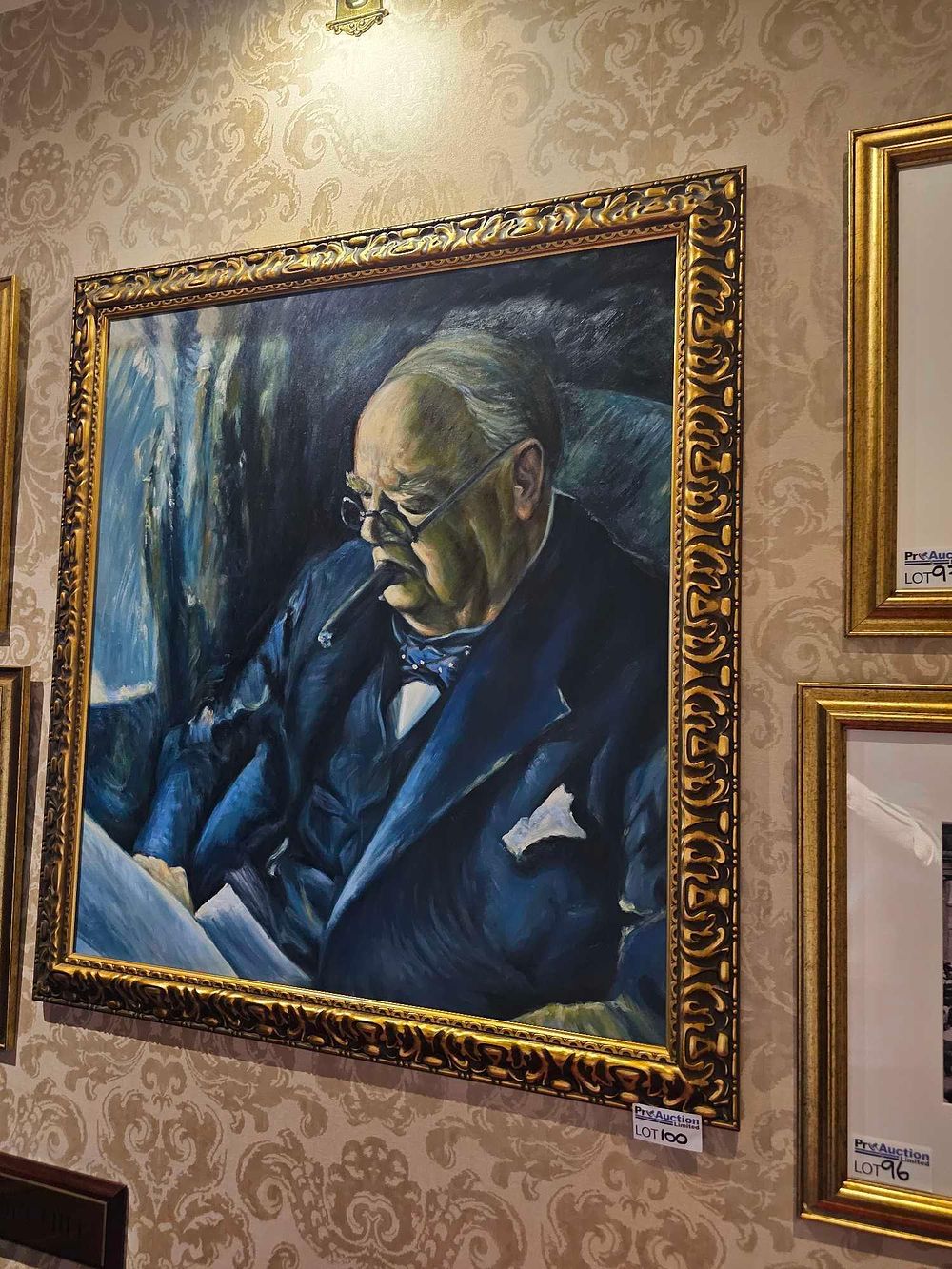 Lot 100: Portrait of Winston Churchill, After Graham Sutherland