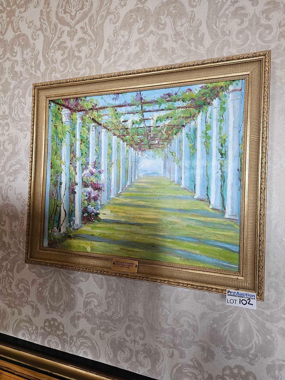 Lot 102: Sir Winston Churchill (British, 1874-1965), The Pergola at Trent Park