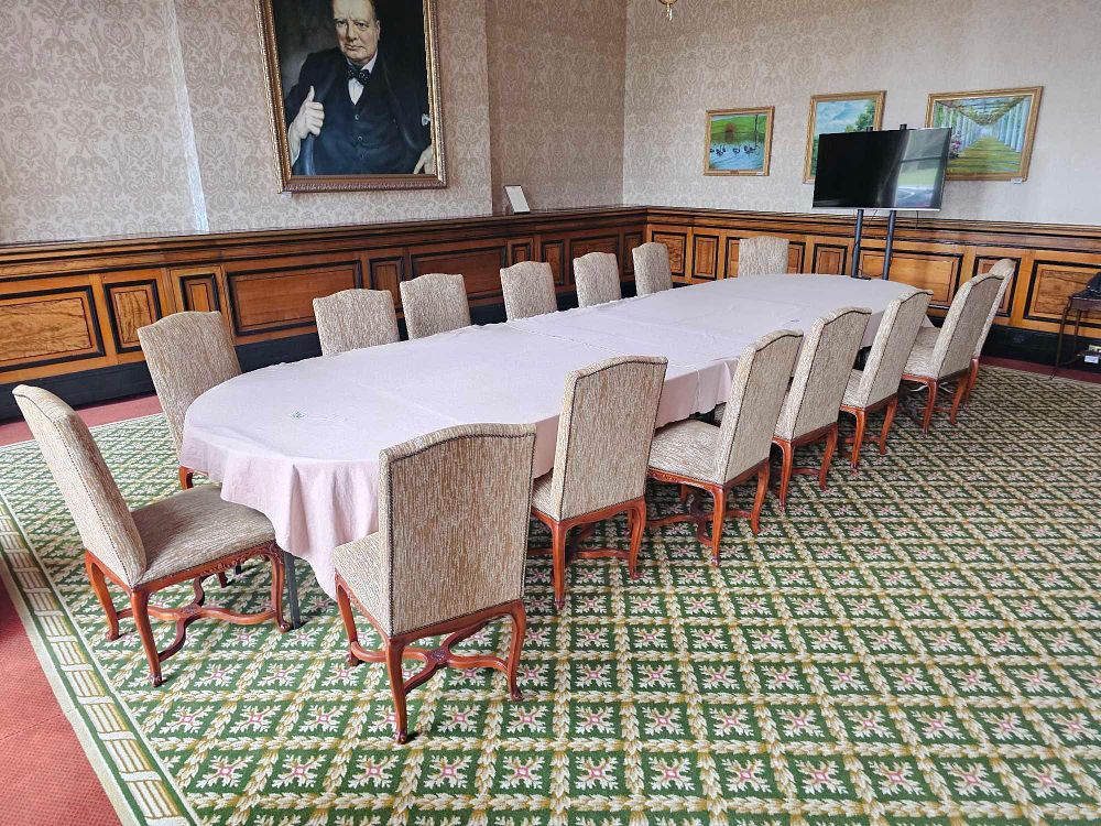 Lot 106: A Set of Eighteen Louis XV Style Hardwood and Upholstered Dining Chairs