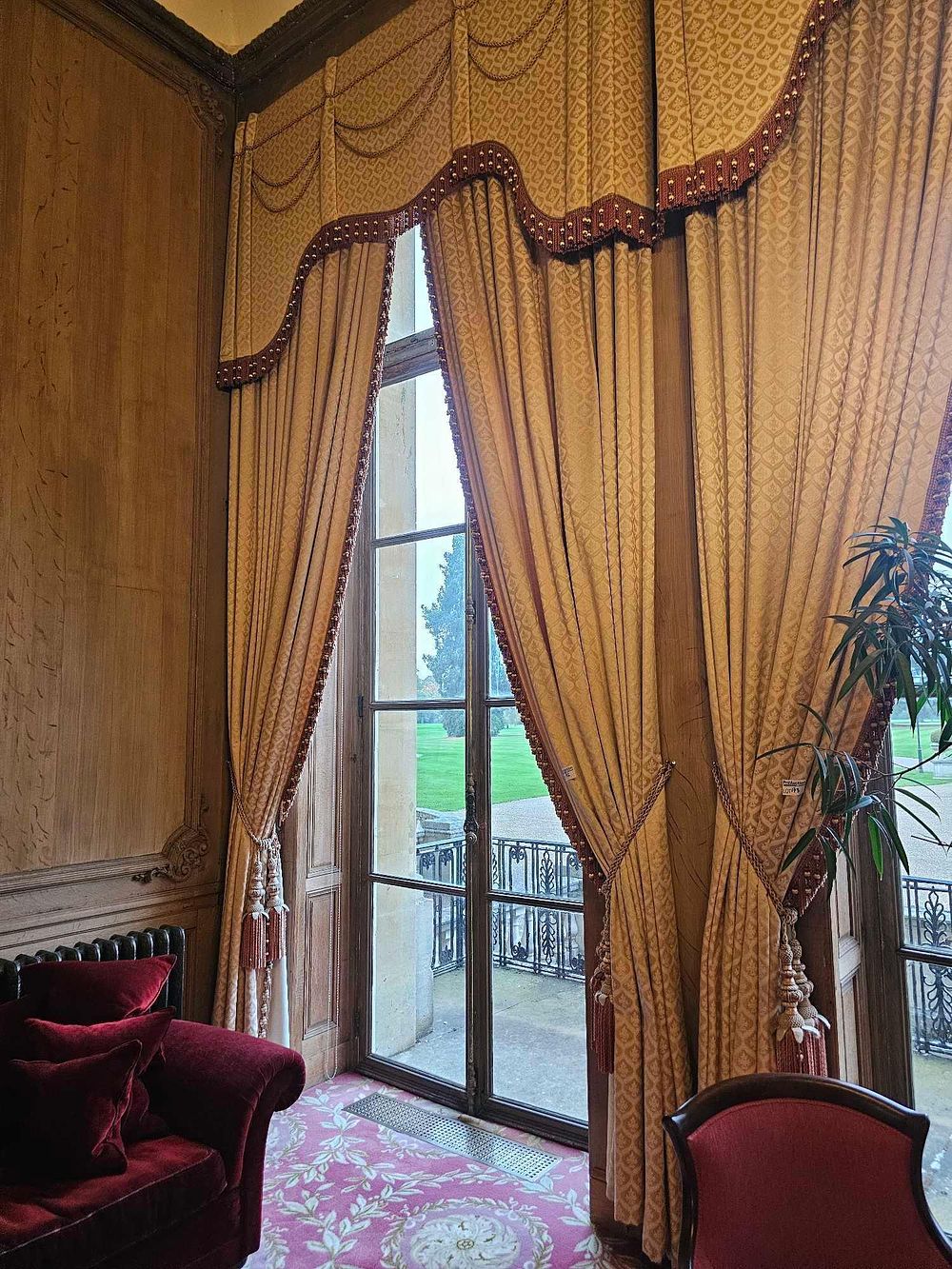 Lot 172: A Pair of David Easton Claremont Drapery Panels with Coordinating Valance