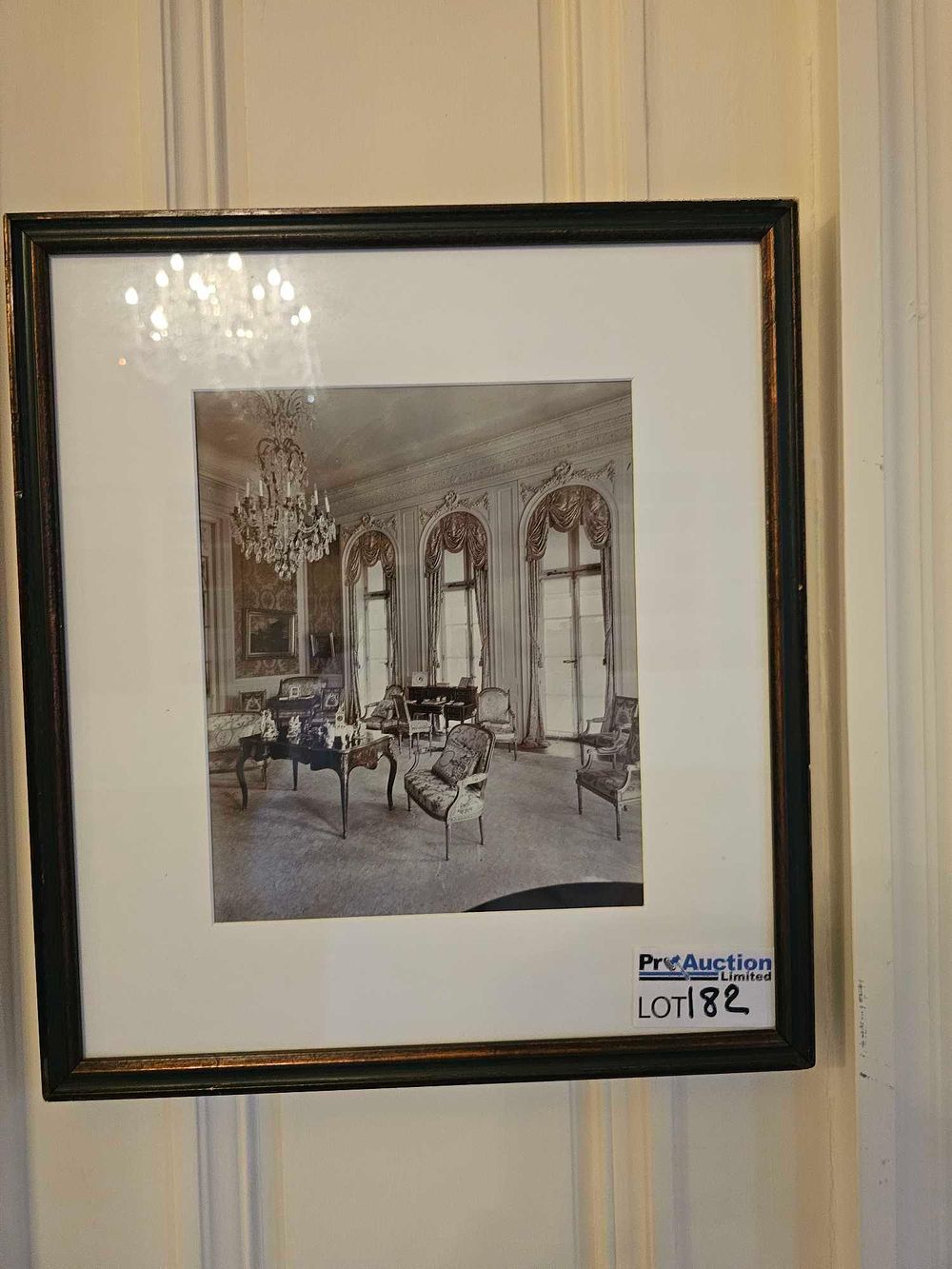 Lot 182: An Original Photograph of the Salon de réception, Petit Trianon, Versailles, 1889