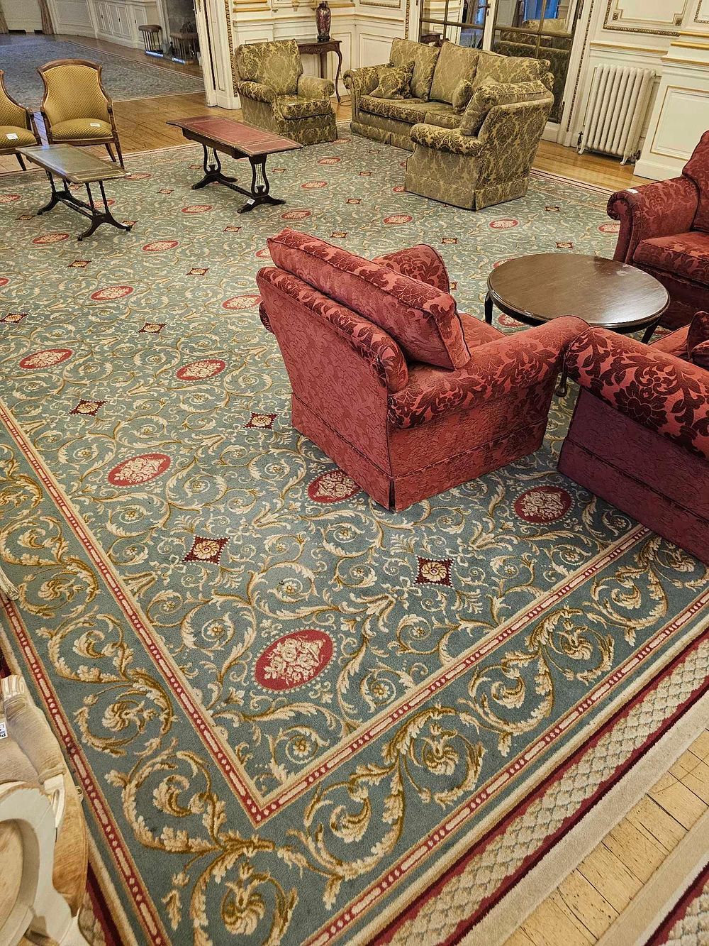 Lot 235: A Large European Revivalist Style Machine-Made Area Rug