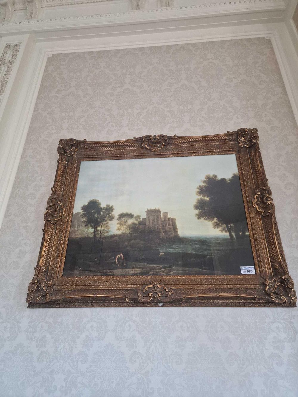 Lot 243: An Old Master-Style Landscape Painting After Claude Lorrain's 'The Enchanted Castle'