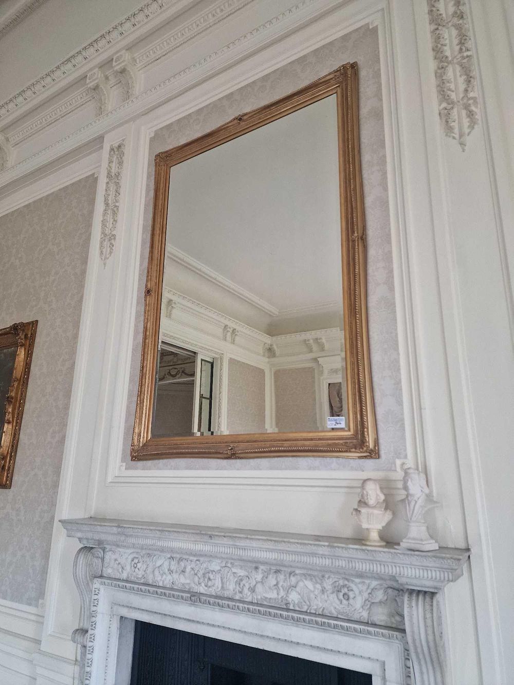 Lot 244: A 19th Century French Giltwood Trumeau Mirror
