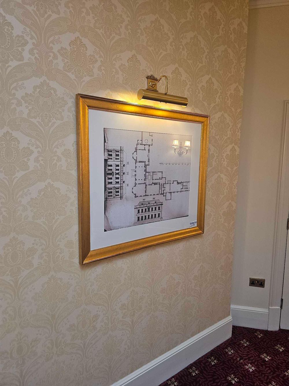 Lot 280: 19th Century French Architectural Plan and Elevations Print