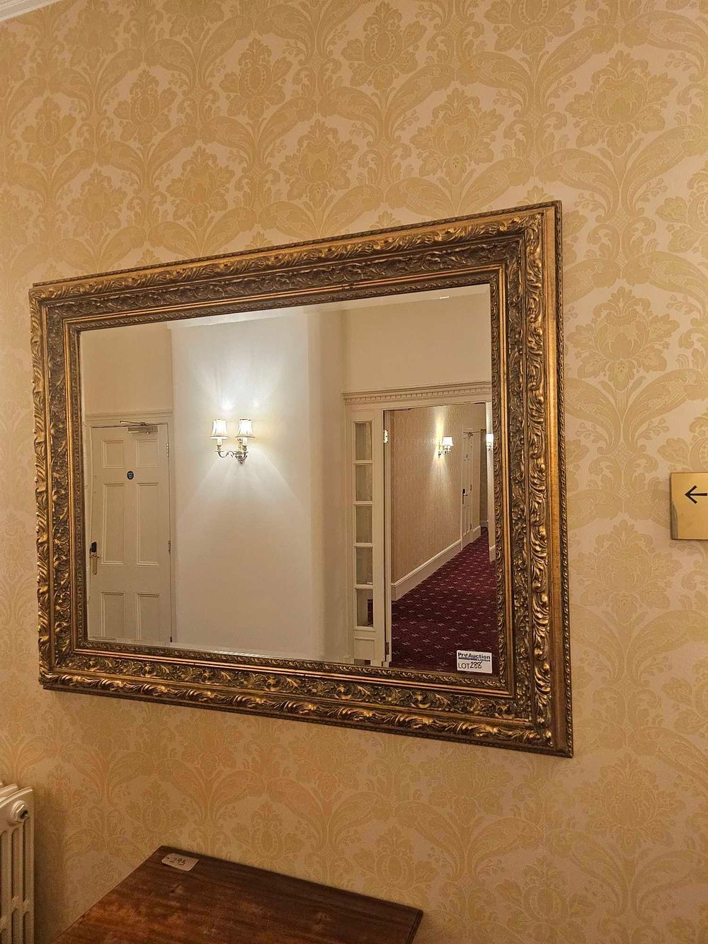 Lot 288: An Ornate Rococo Revival Style Giltwood or Composition Wall Mirror