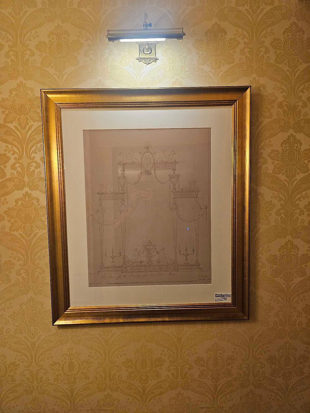 Lot 294: An Italian Neoclassical Architectural Design Drawing, dated 1774